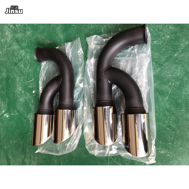 Электропластина выхлопной трубы наконечники глушитель для Porsche Cayenne 958 1 V6 V8 2011 2014 s