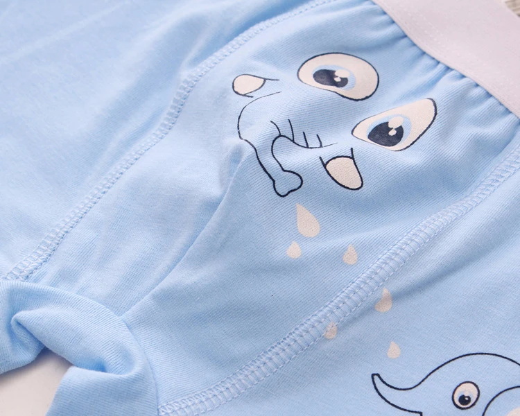 4 шт./партия трусы с рисунком для мальчиков трусики маленьких нижнее белье