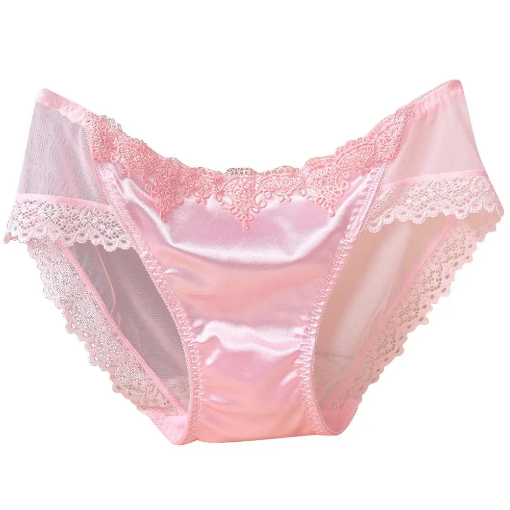 Pink Женские сексуальные трусики, прозрачное дышащее нижнее белье, кружевные открытые стринги, трусы, трусики с низкой посадкой, g-трусы, нижнее белье, пижамы - Цвет: Pink