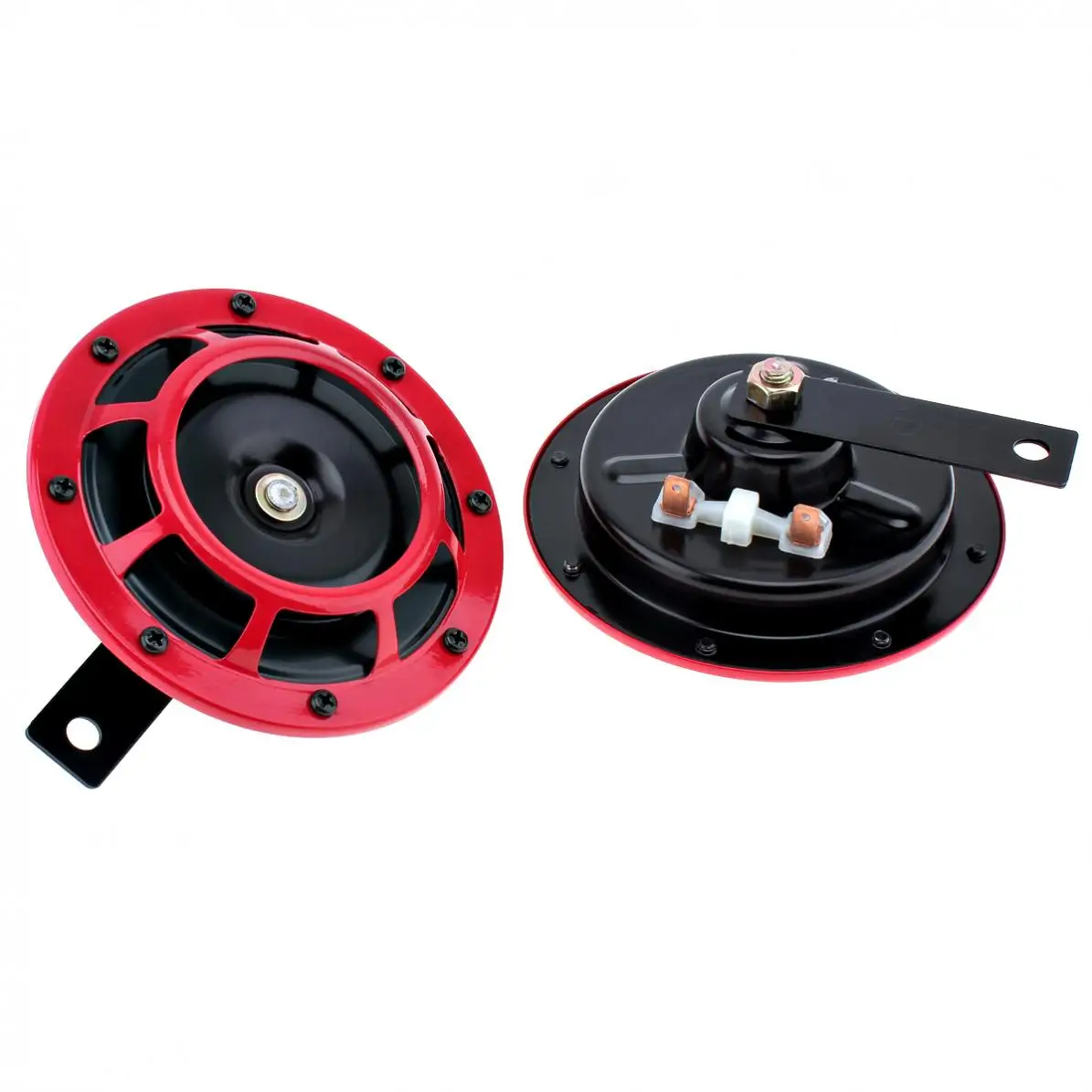 2 шт. Красный 12В Супер громкий решетка крепление труба компактный электрический