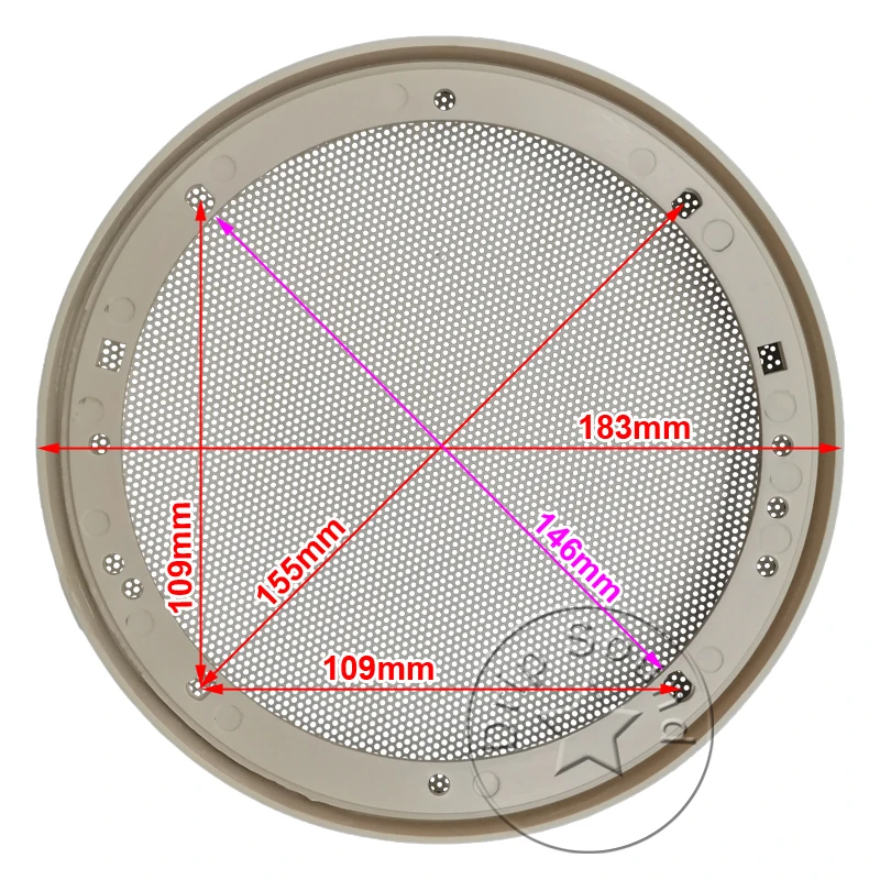 Крышка гриля для динамика 6 5 дюйма декоративная круглая металлическая сетчатая