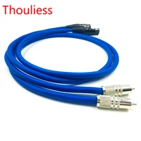thouliess rhodium plated rca male to xlr female balacned audio interconnect cable xlr to rca cable with cardas clear light usa