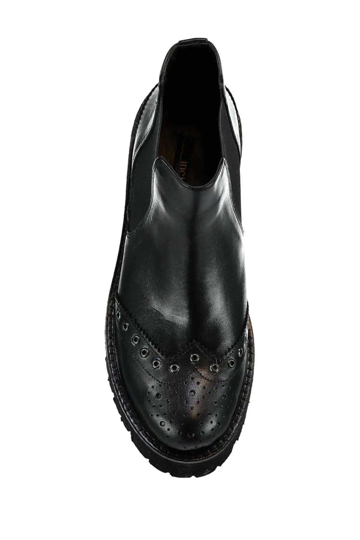 Женские ботинки из натуральной кожи с жемчугом Цвет Черный коллекция 120130000071