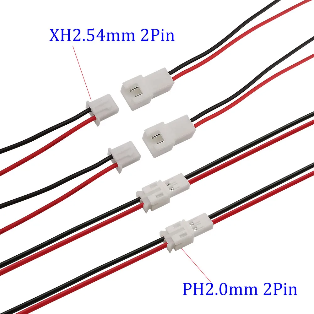 5 пар Штекерный разъем JST 26AWG PH2.0mm XH2.54mm сделай сам электрические клеммы кабельный
