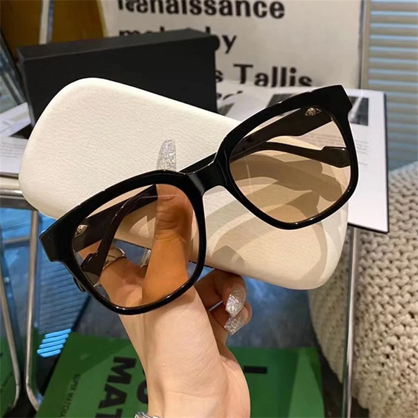 

New Oversized Square Sunglasses Women Men Luxury Brand Designer Vintage Shades Mirror Female Male Black Yellow Sun Glasses UV400