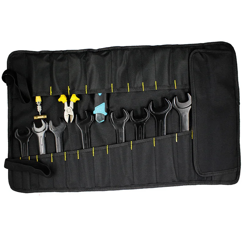 

Multifunction Tool Bags Folding Roll Bags For Tool For Tool Practical Carrying Handles Oxford Canvas Chisel Tool Instrument Case