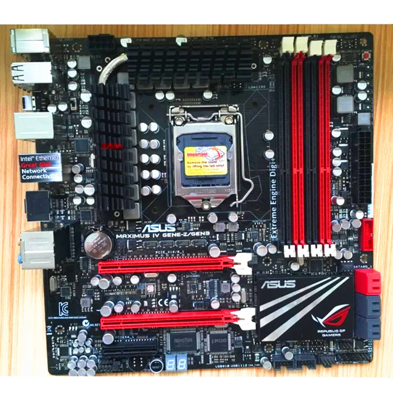 Для ASUS Maximus IV GENE-Z/GEN3 компьютерная материнская плата LGA 1155 DDR3 для Intel Z68 P8Z68