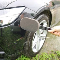 35 hot sales car vehicle wheel tire long handle sponge brush cleaning waxing polishing tool