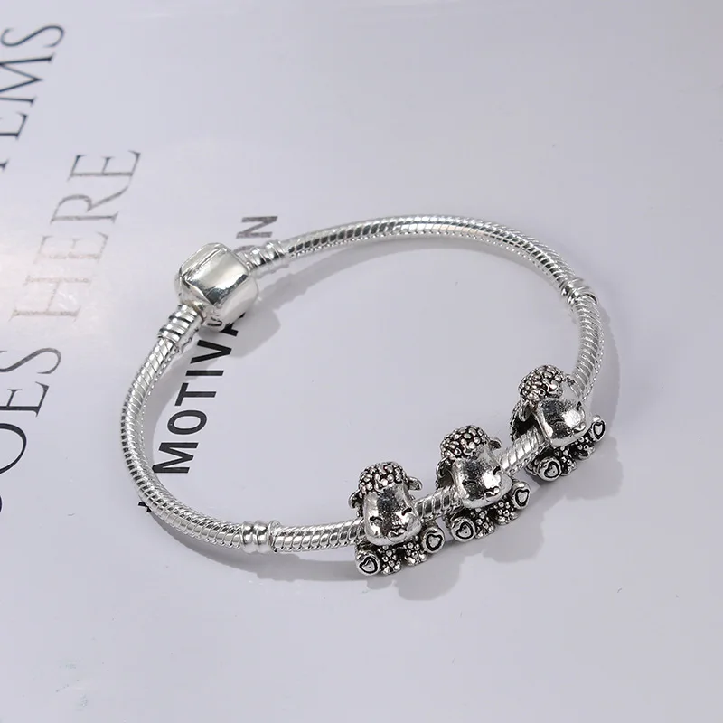 Новинка 2019 оригинальный сплав бусина Розовый фламинго подвеска птица животное