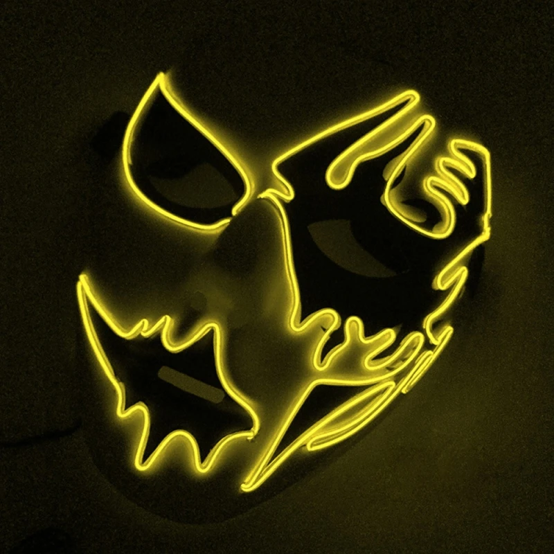 LED Light Mask Up Funny Masks from The Purge Election Year Great for Festival Cosplay Halloween Costume New Year Cosplay