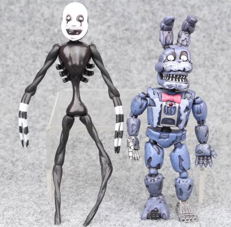 17cm Toy PVC Action Figure Toy Bear Doll For Kids Boys Birthday Gift Night bear toy doll Decoration toys 6pcs/set
