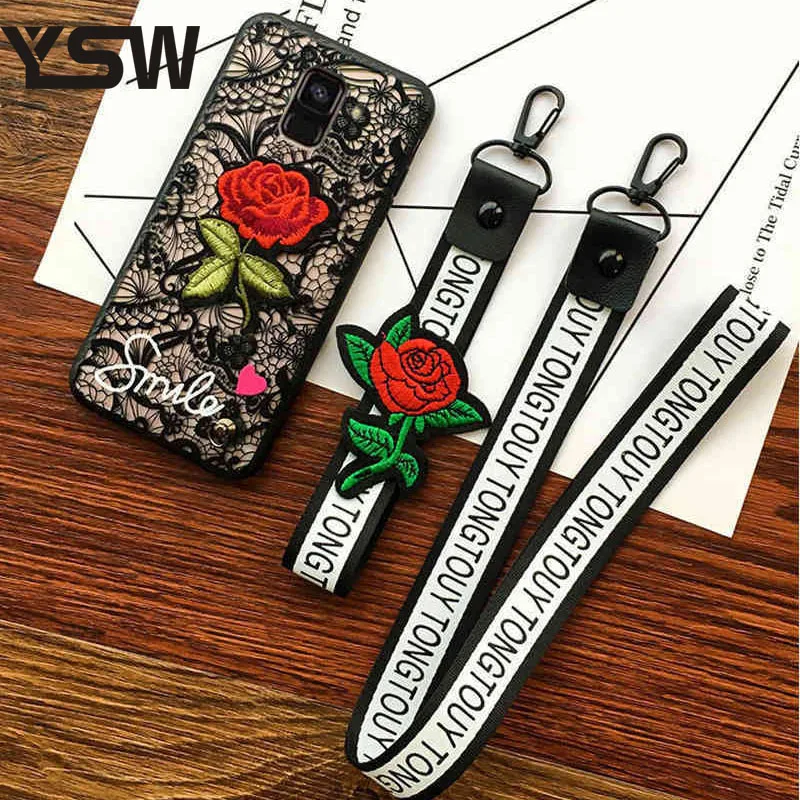 Роскошный кружевной чехол YSW для Samsung Galaxy J3 J4 J5 J6 J7 J8 2015 2016 2017 2018 жесткий защитный из