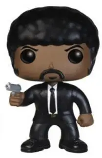 no retail box Funko Pop Movie Pulp fiction Jules Vincent Vega коллекция фигурок виниловая кукла модель игрушки - Цвет: no retail box