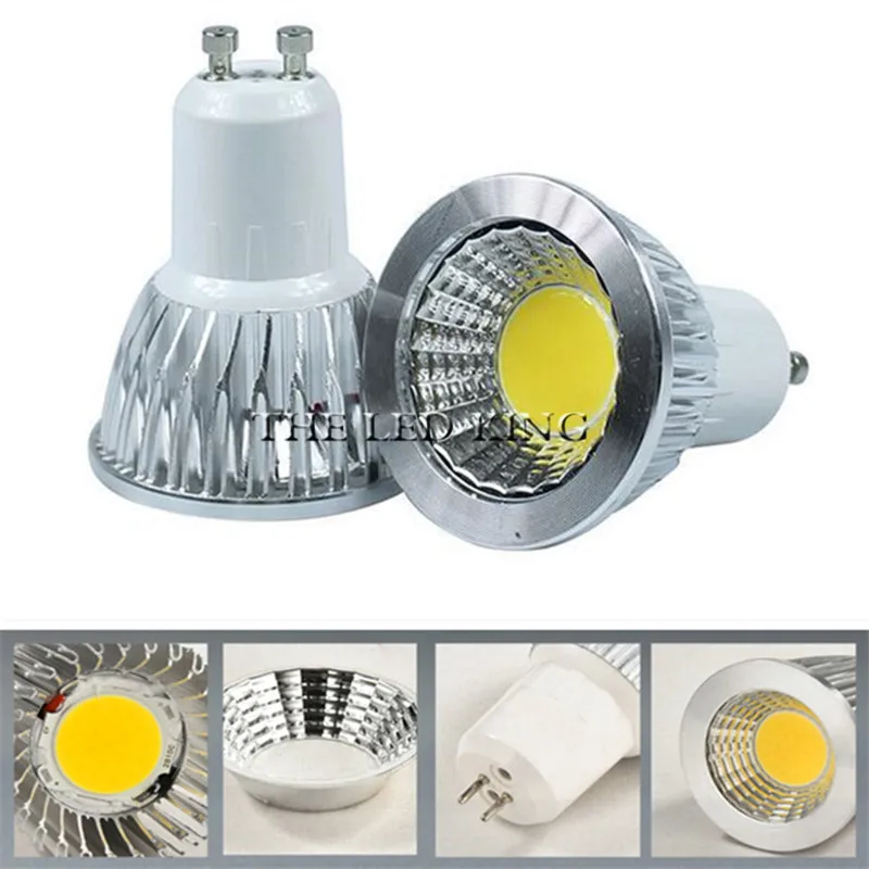Dimmable COB Светодиодный прожектор 9 Вт 12 15 18 светодиодные лампы 85 265 в GU10 Светодиодная