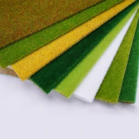 thin artificial lawns landscape grass mat for model train not adhesive paper lawn fake turf decoration garden accessories