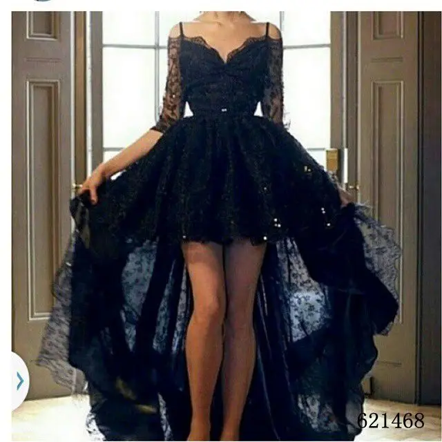 

vestido debutante 15 anos prom gown Black Ball Half Sleeve Appliques Beading Lace Party Off The Shoulder Quinceanera Dresses