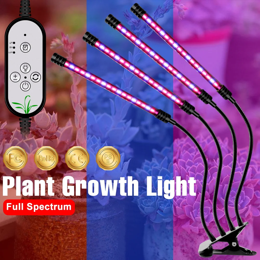 

LED Plant Light 5V Hydroponic Lamp LED Full Spectrum Phyto Bulb Desktop Clip Phyto Lamps Home Table Light For Plants Growth Tent