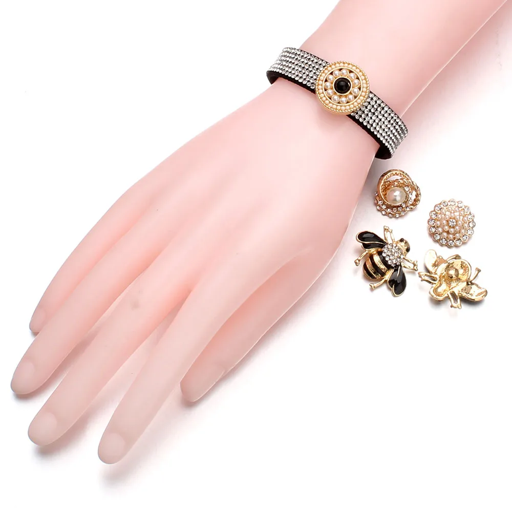 Оснастка ювелирные изделия 12 мм 18 оснастки браслет с кнопками 9 цветов оптовая