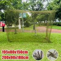 army green square portable camping lightweight mosquito tent folding night insect reject mosquito net outdoor bed tent mesh