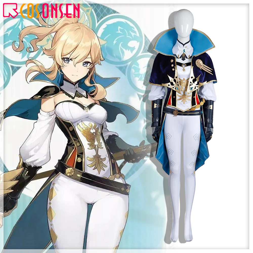 

Genshin Impact Jean Cosplay Costume Jean Gunnhildr Master Uniform COSPLAYONSEN Mens Custom Made