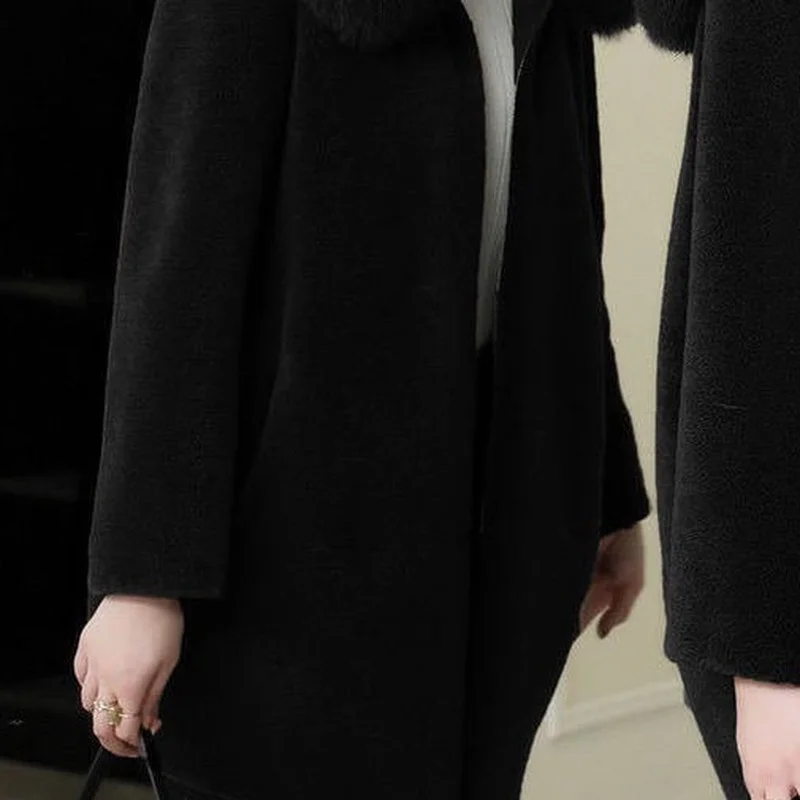 Женское зимнее меховое пальто из натуральной шерсти куртка с овчиной женские