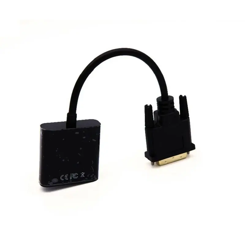 Кабель адаптер DVI VGA 1080P D кабель 24 + 1 25 Pin папа 15 Женский видео конвертер для дисплея