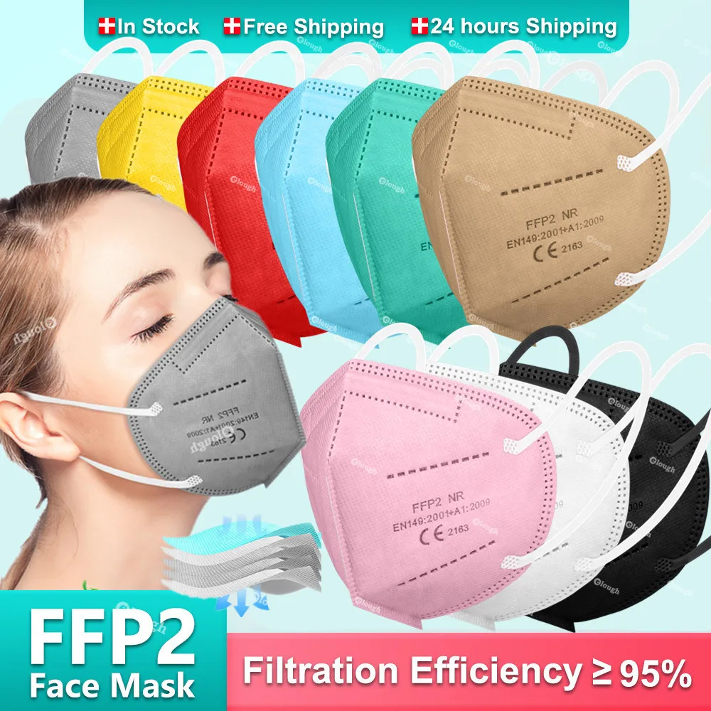 Elough маска для лица Cubrebocas KN95 цвета Mascarilla FPP2 Homologada тушь ресниц взрослых FFP2 n k 95 маски