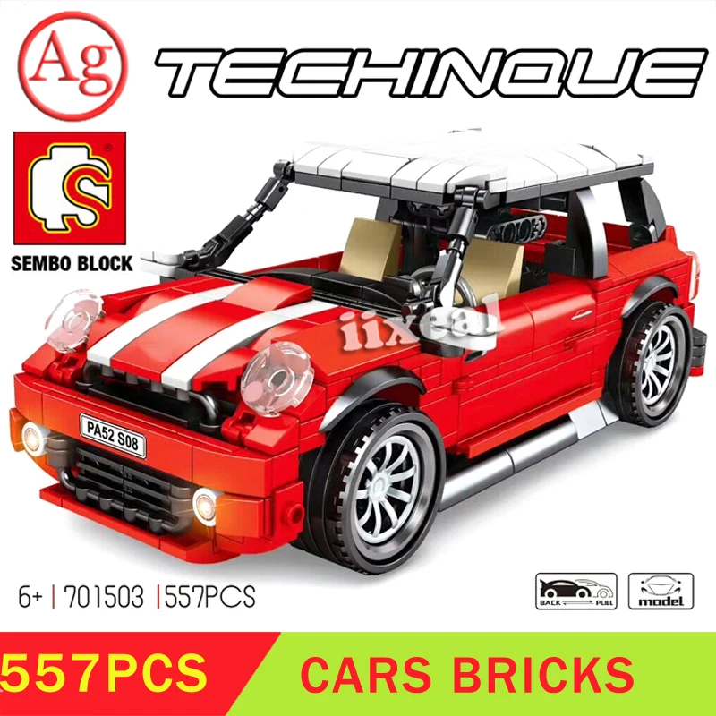 Конструктор автомобильный SEMBO красный 557 шт. | Игрушки и хобби