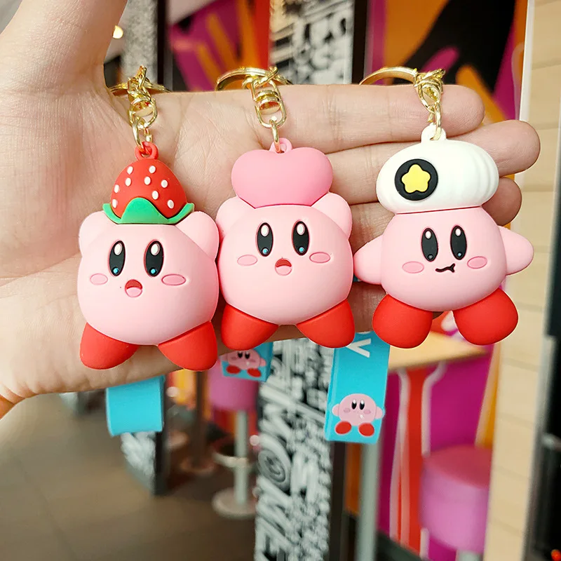 

2021 New Kawaii Special Pink Animal Pendant Silica Gel Keychain For Woman Bag Car Dolls Kids Toys