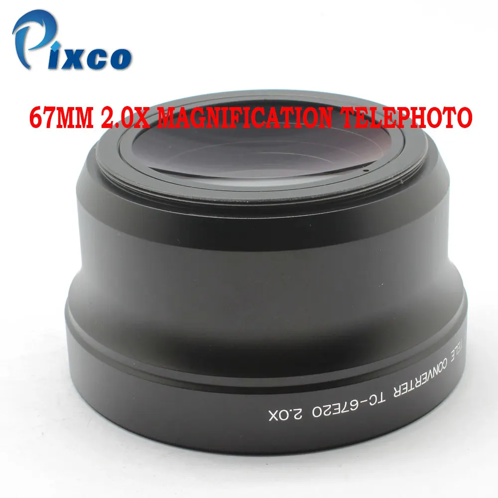 Pixco 67 мм 2.0X резьбовой объектив Увеличение телеобъектив для canon nikon sony PENTAX Olympus DSLR DV SLR камеры