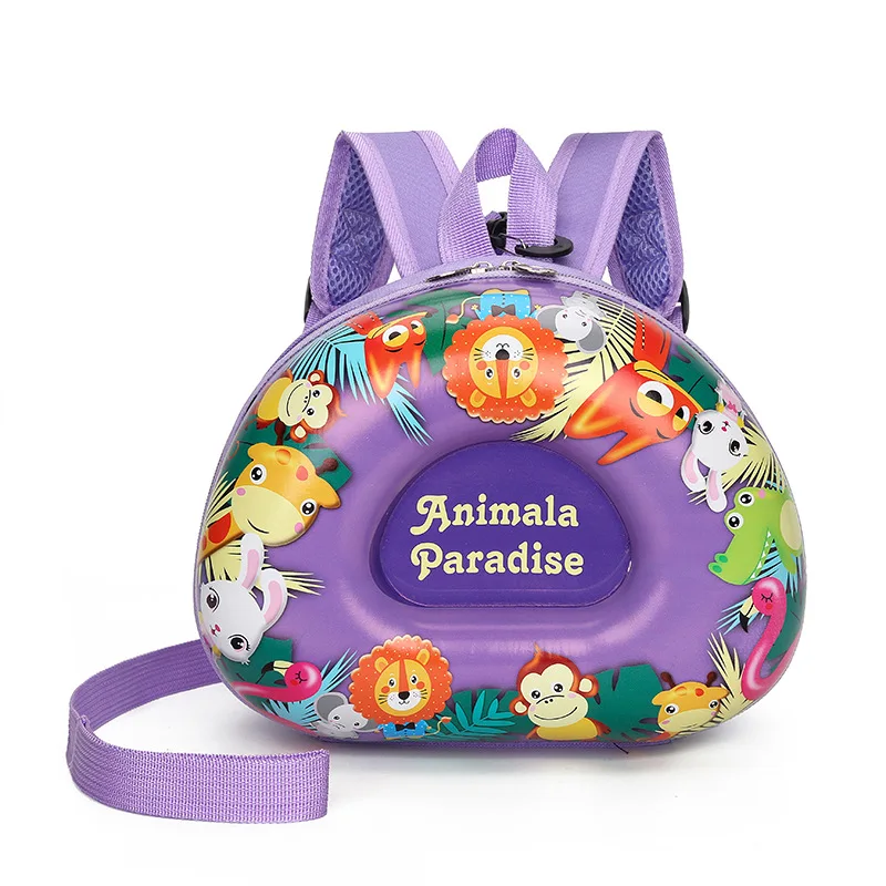 

Children Creative Eggshell Rainbow Hard Shell Backpack Kids Cute Cartoon Anti-lost Kindergarten School Bags Knapsack