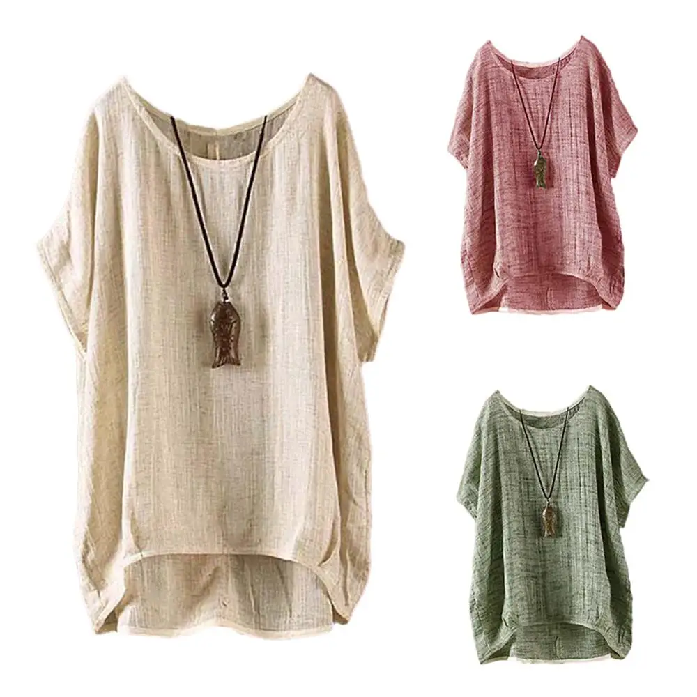 Летняя Новинка Европейская Женская Повседневная Блузка с коротким рукавом и