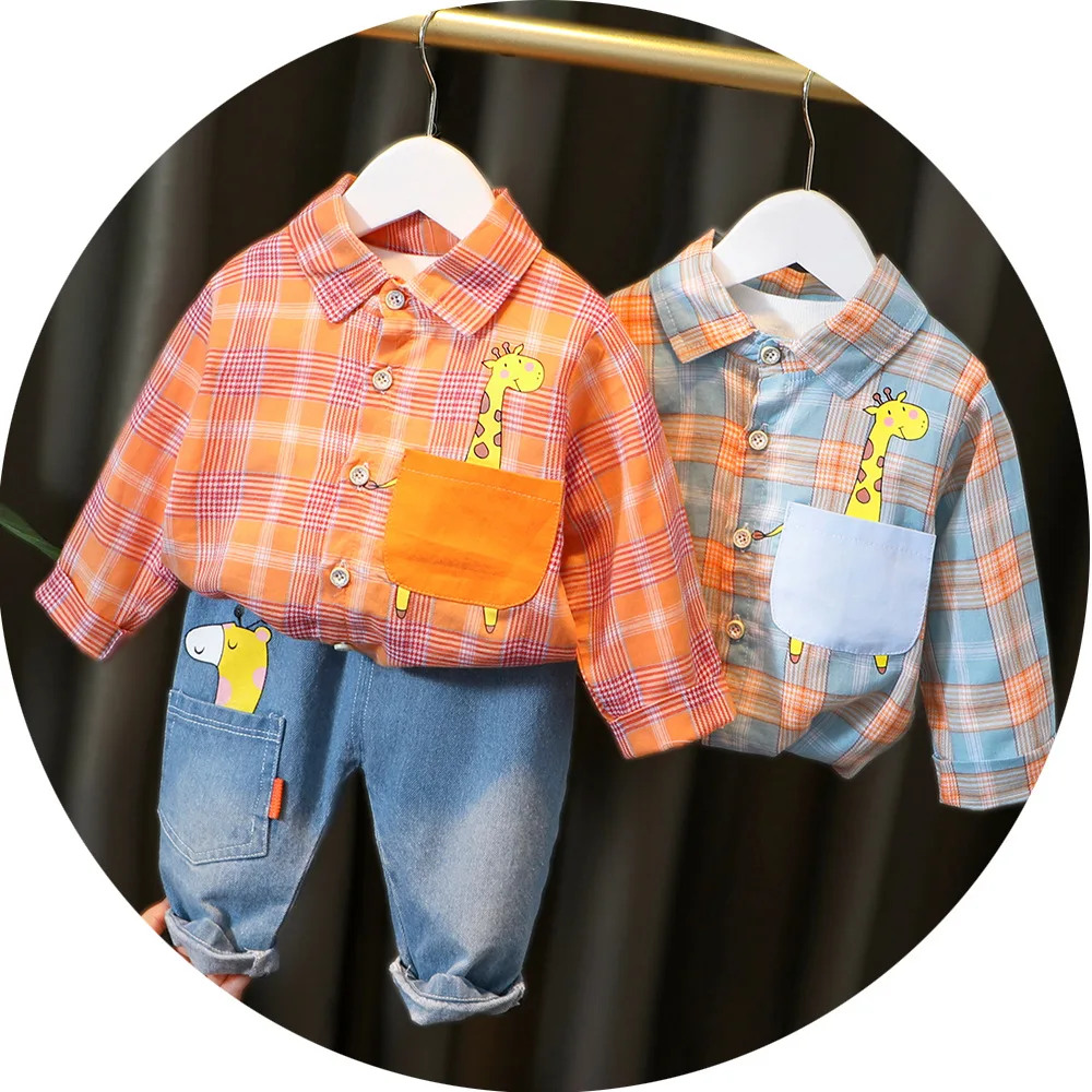 

Baby Boy Clothes Set 2021 New Fashion Clothing Set Long Sleeved T-shirts + Pants Infant Suits Tracksuits Kids Clothing