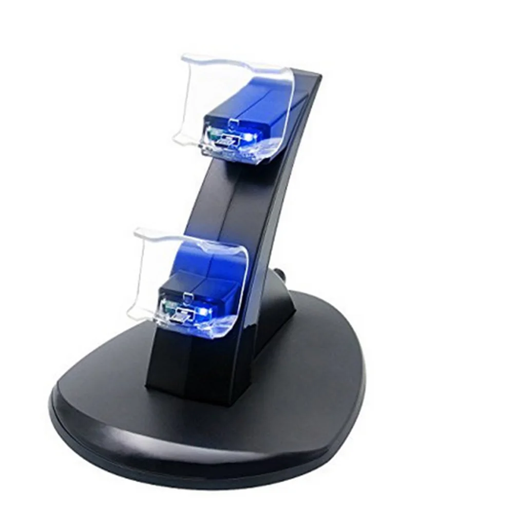 dual usb charger dock gamepad controller charging stand station for ps4 joystick electronic controller gamepad controle dock free global shipping