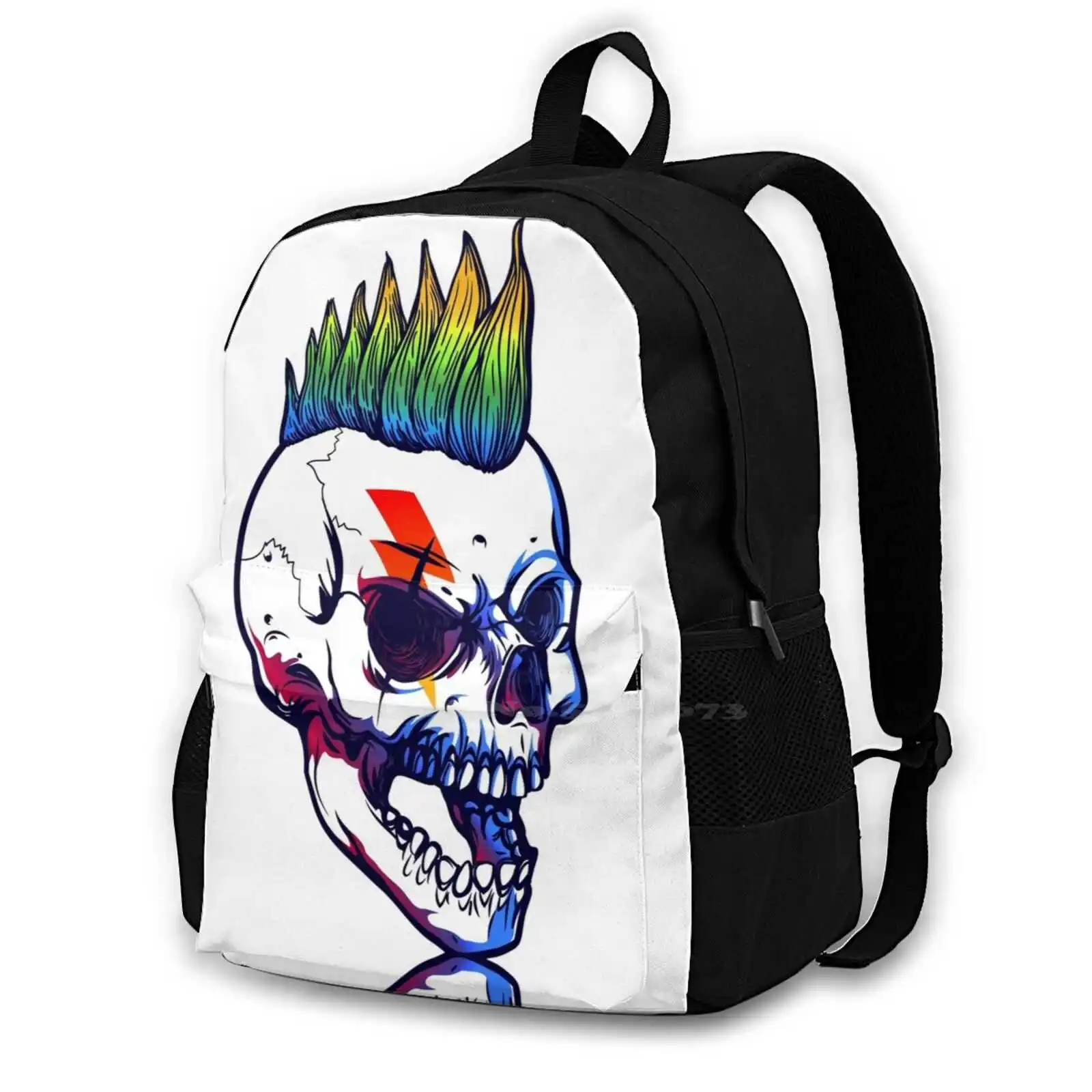 

Skull Punk Women Men Teens Laptop Travel School Bags Skull Skulls Tattoo Skullart Skulltattoo Halloween Ink Artist Skeleton