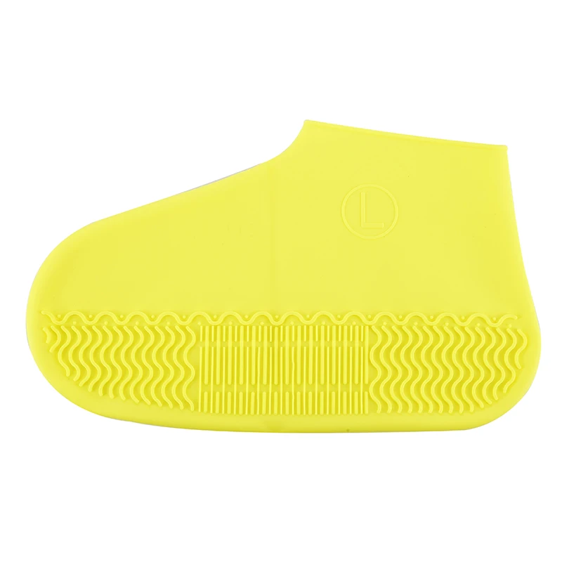 Yellow 1 шт S/M/L 4 цвета силиконовые бахилы дождевые Бахилы для походов на открытом воздухе Нескользящие моющиеся унисекс износостойкие перерабатываемые - Цвет: Yellow
