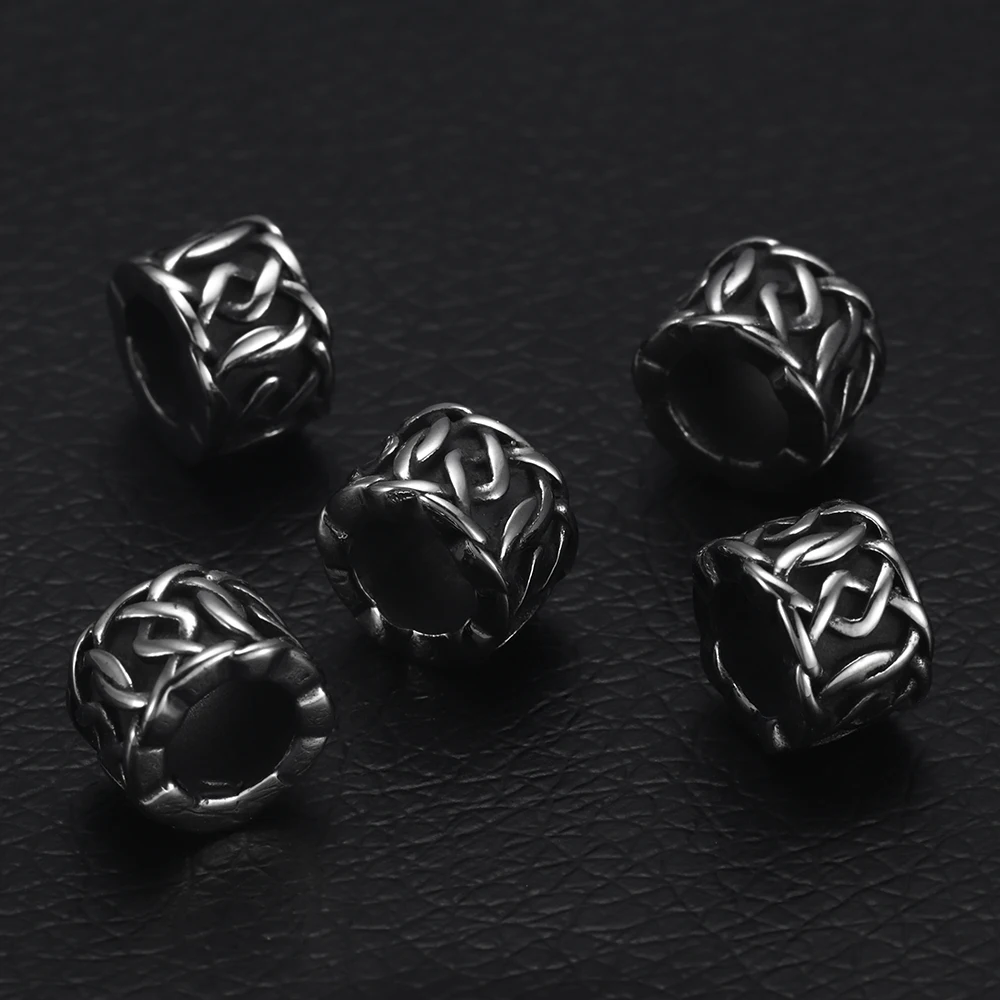 4 шт. цилиндрические бусины из нержавеющей стали 6 мм|Бусины| |