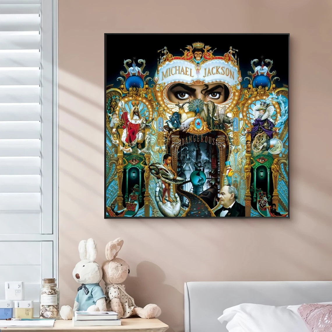 Майкл Джексон чехол для альбома опасная музыка Холст плакат хип-хоп рэпер