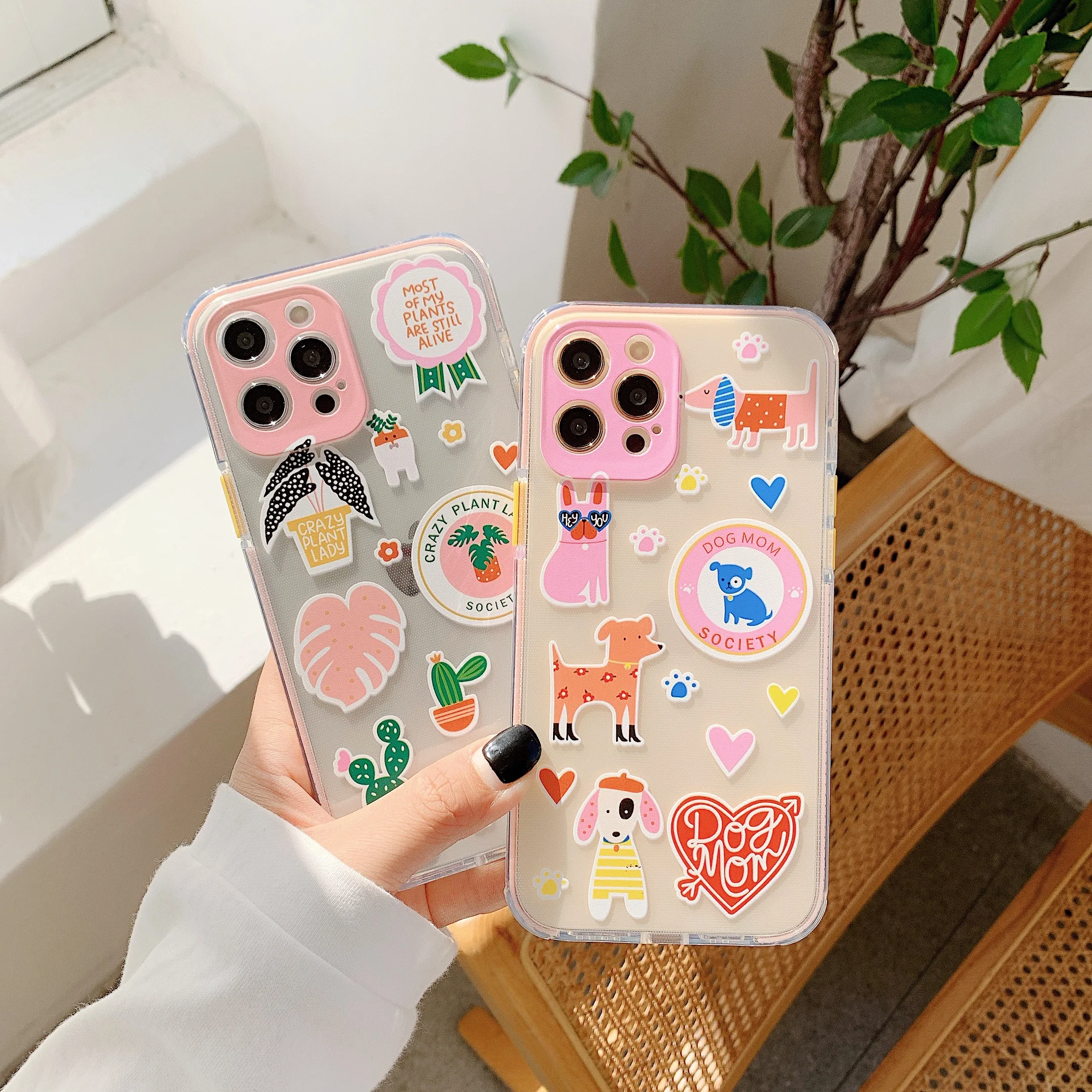 

Small fresh label iphone12pro mobile phone case is suitable for Apple 11 xsmax art painting protective case