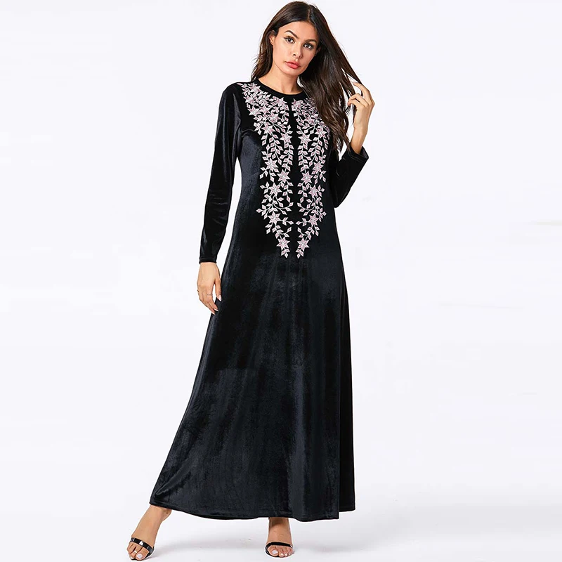 Мусульманское платье мусульманское турецкое модное размера плюс женское Дубай