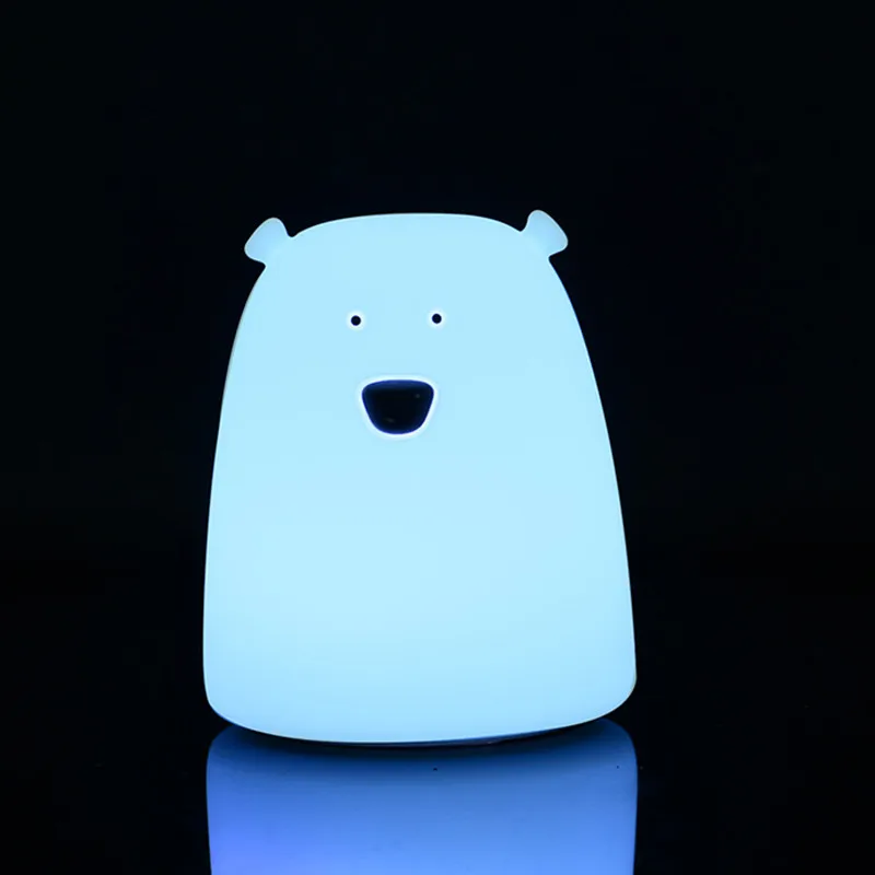Светодиодный ночсветильник с милым медведем декоративный ночник для детей