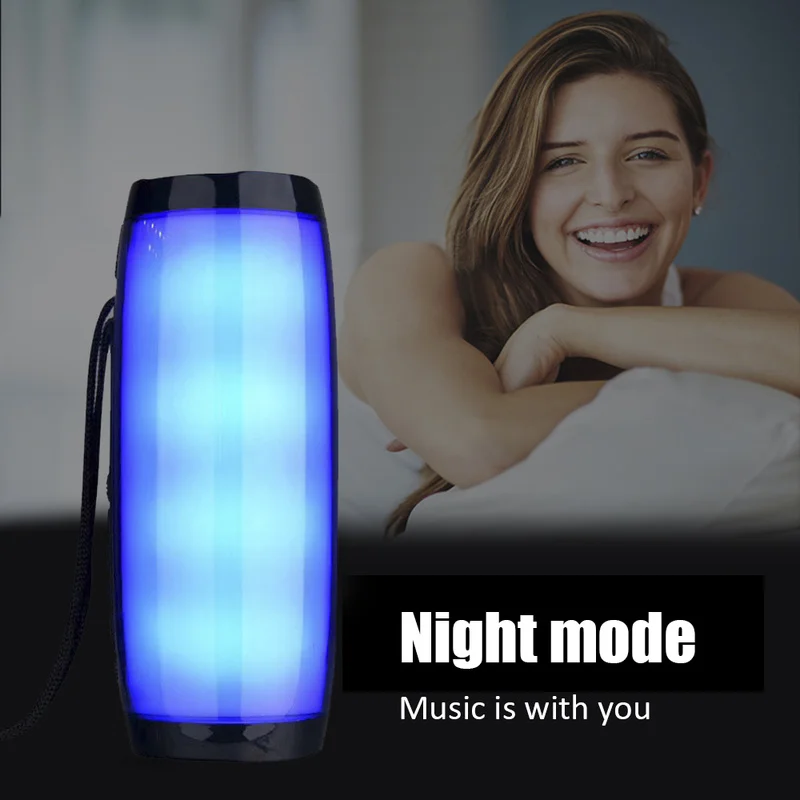 Беспроводная bluetooth Колонка со светодиодной подсветкой 10 Вт|Портативные колонки| |