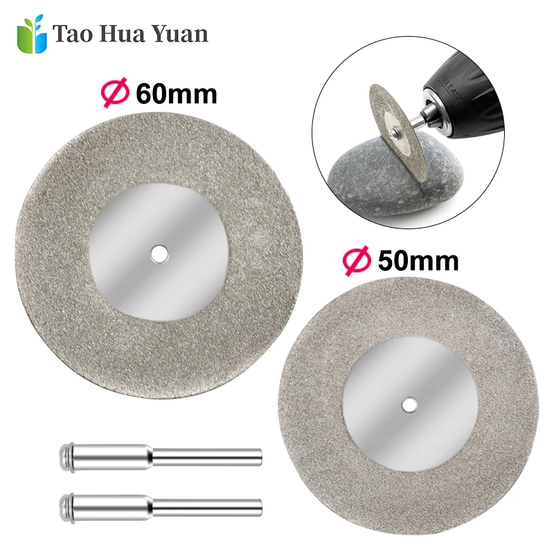 

New Dremel Tool Mini Cutting Disc Rotory Accessories Diamond Grinding Wheel Rotary Circular Saw Blade Abrasive Disc 50mm/60mm AA