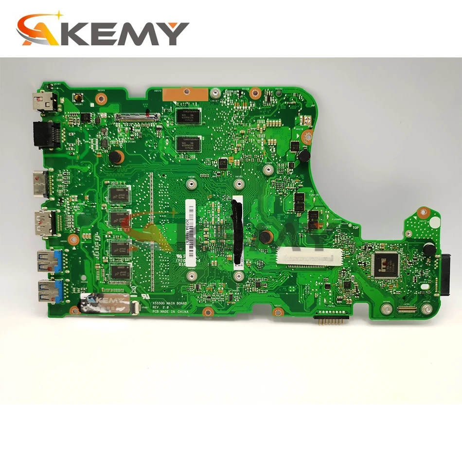 akemy for asus x555yi x555ya x555d a555dg x555qg x555y notebook mainboard motherboard fx 8800p cpu 8gb ram 2g gpu tested full ok free global shipping