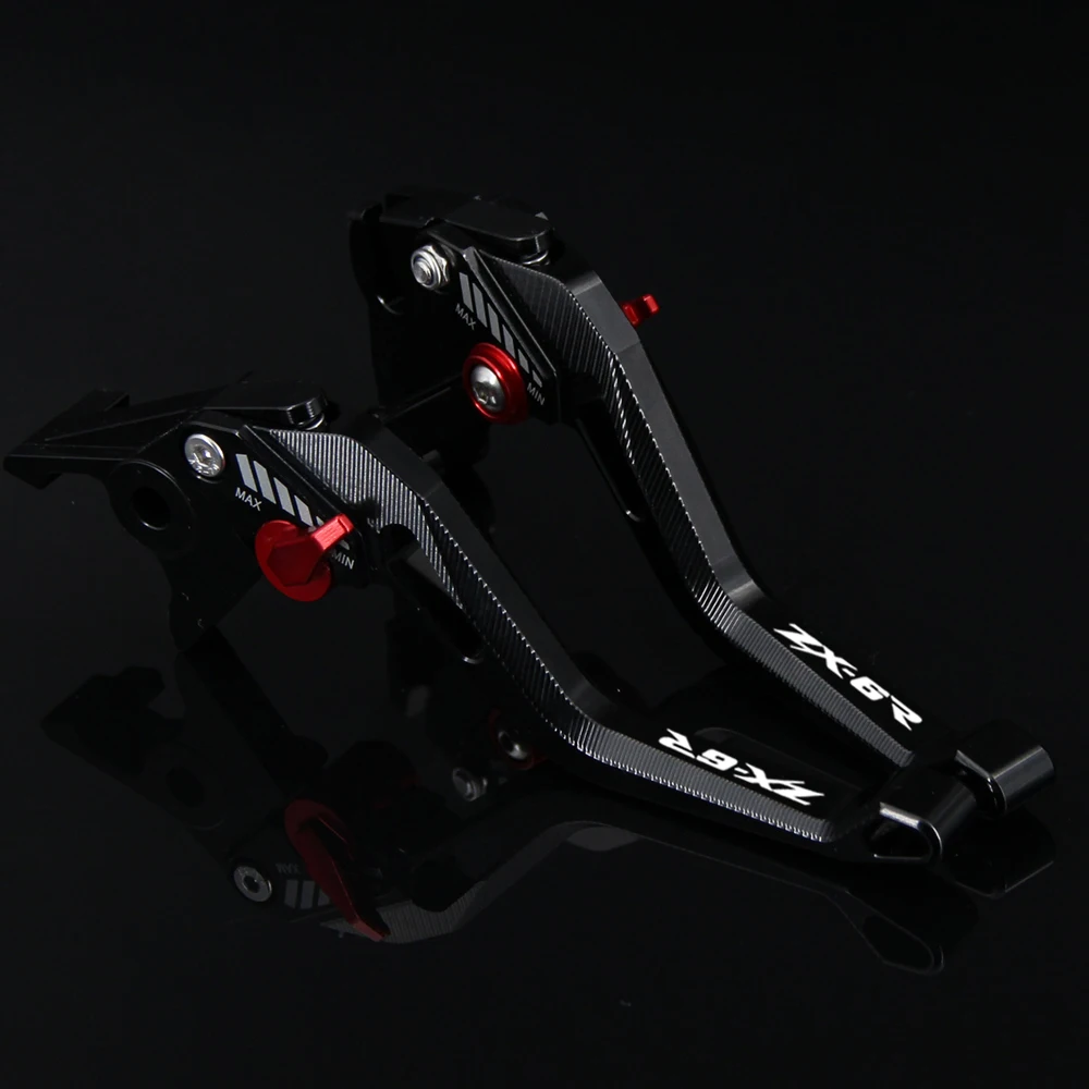 

3D Rhombus Hollow Design Patent Adjustable Motorcycle CNC Brake Clutch Levers For Kawasaki ZX 6R ZX-6R ZX636R / ZX6RR 2005-2006