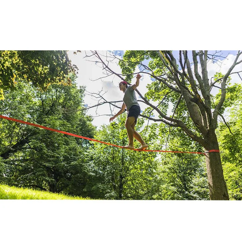 Комплект Slackline уличный Натяжитель с трещоткой фитнес оборудование для улучшения