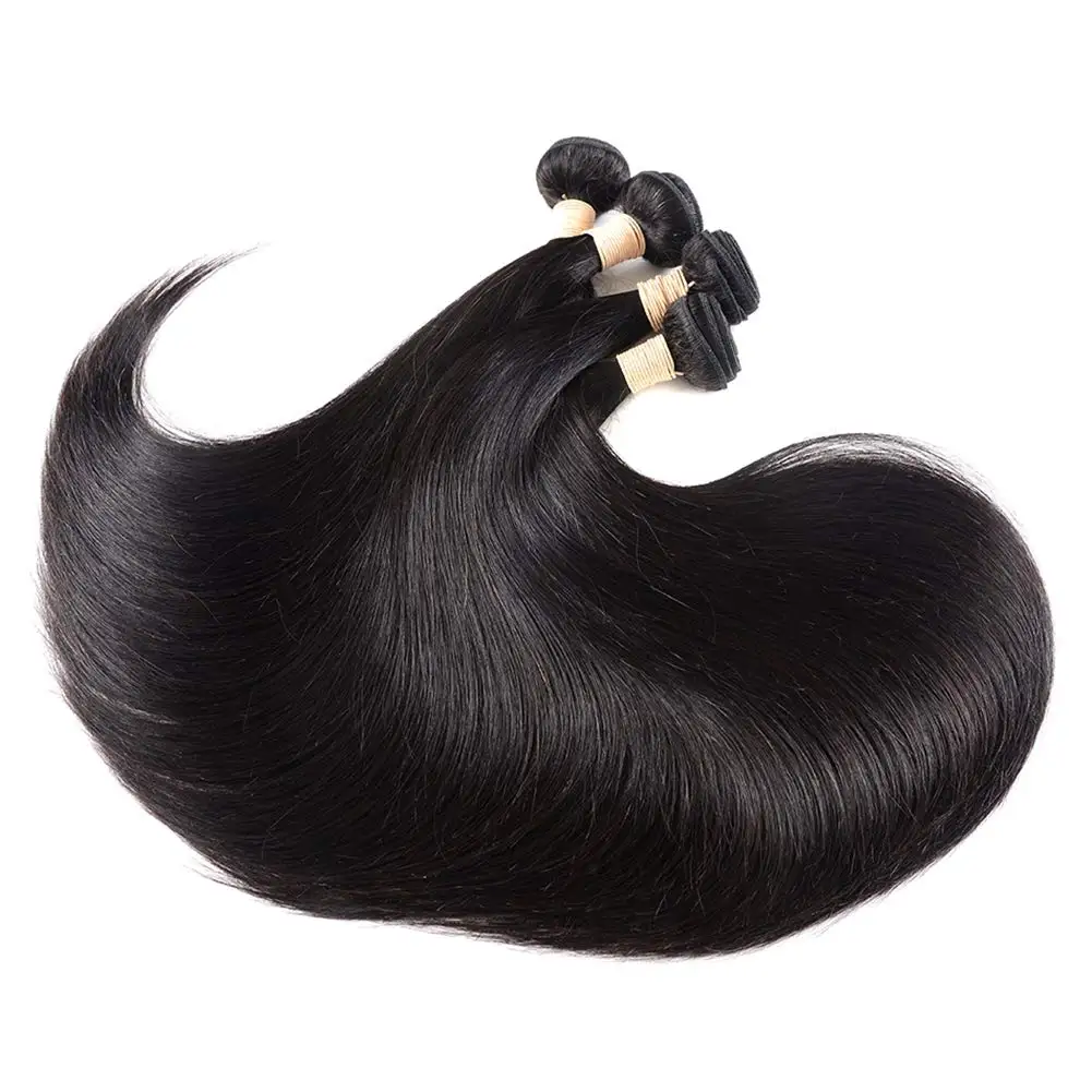 

Royce Hair Straight Bundles With Frontal 13*4 Lace Frontal With Bundles Brazilian Straight Human Hair Bundles With Frontal