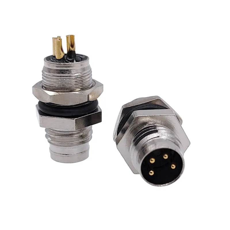 Разъем датчика фланцевое гнездо панель M8 заднее крепление резьбовое соединение