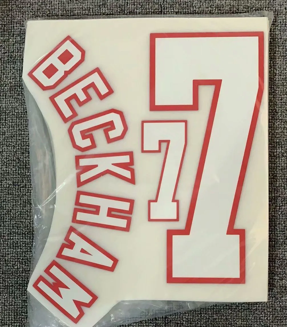 

1996 BECKHAM Nameset Printing Patches for Clothing Soccer Badge