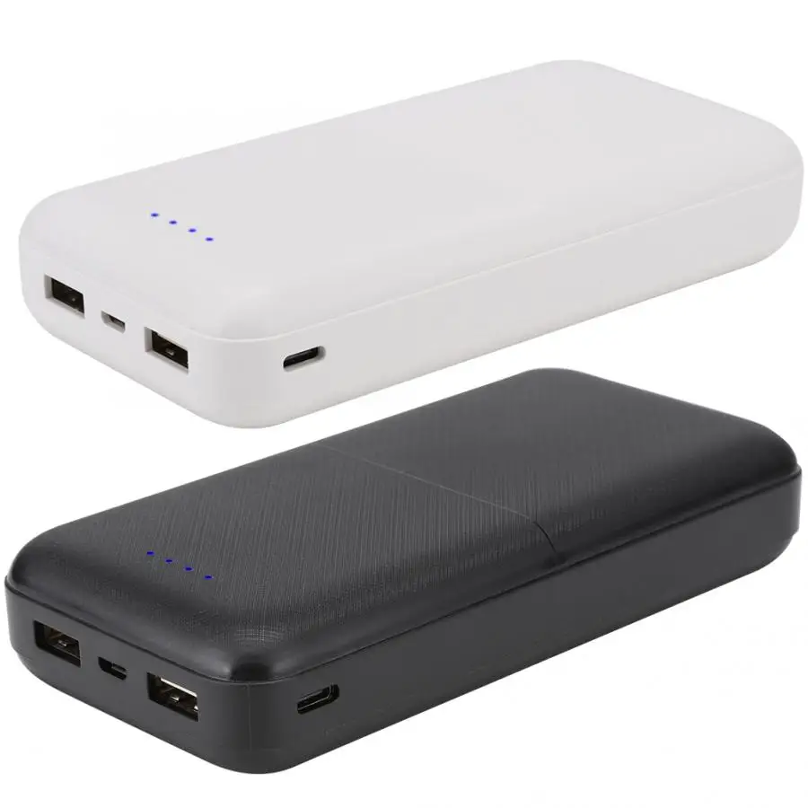 Внешний аккумулятор корпус из углеродного волокна 20000 мАч портативный литий